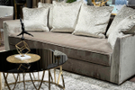 Диван Garda Decor Морес (Mores)(K)кант трехмест.раскл. вельвет беж. Velv-SBEG+Velv ECRU+Umbr SBEG 226*103*94