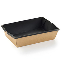 Контейнер бумажный ЛЗ 500 Black 160x120x45 мм 500 мл 1/400