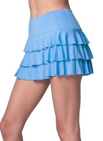 Теннисная юбка Lucky in Love Awesome Ruffle - periwinkle