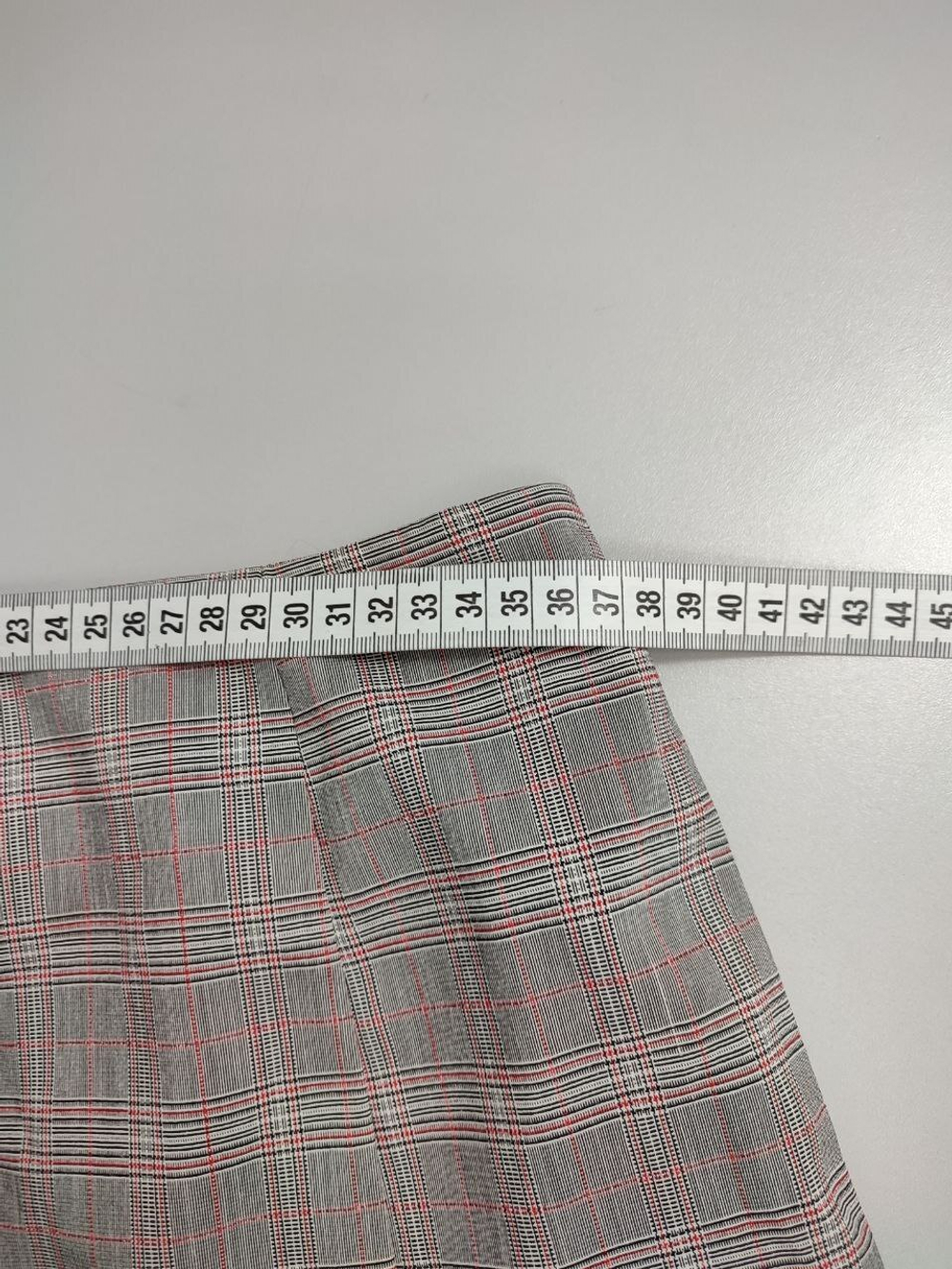 Юбка в клетку серая 46 размер