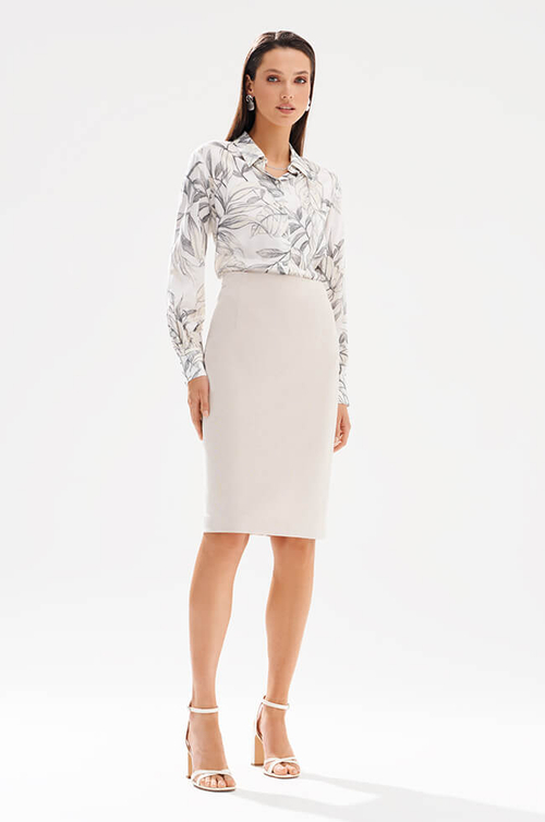 4939 Юбка женская (бежевый меланж)