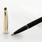 Ручка-роллер Aurora Style Metal Black CT, в подарочной коробке