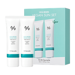 Dr. Ceuracle Набор солнцезащитных средств - Cica regen vegan sun duo set ,50 мл _ 2