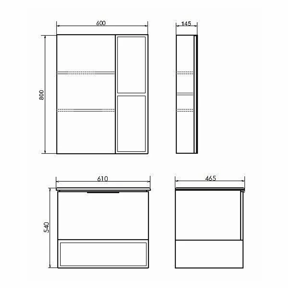 Тумба с раковиной Comforty Франкфурт 00-00004332 60 бетон светлый