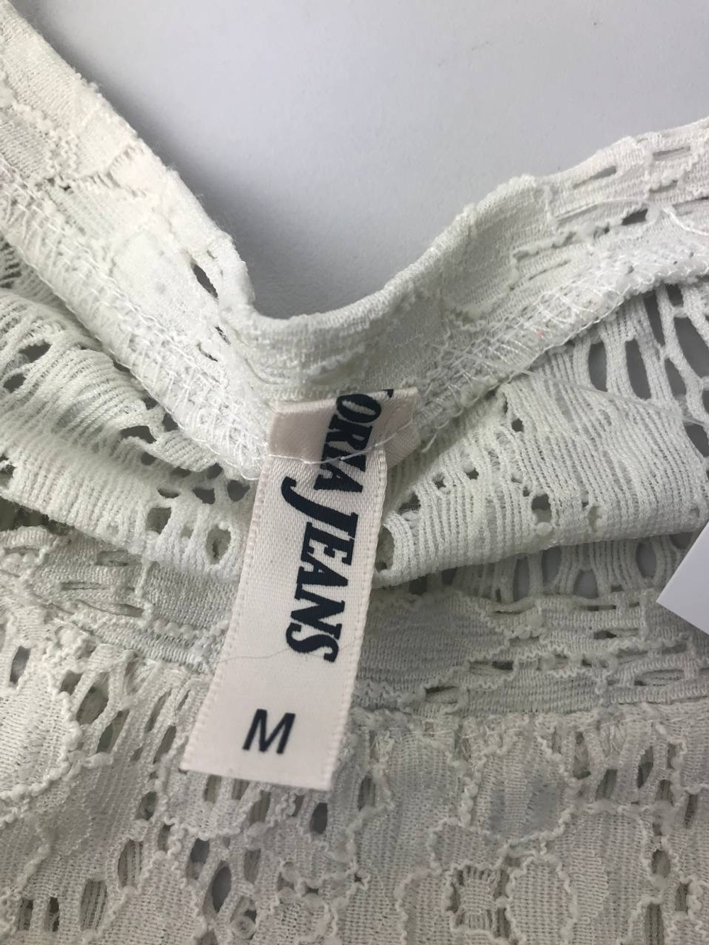 Блуза Gloria Jeans белая ажурная 46 размер