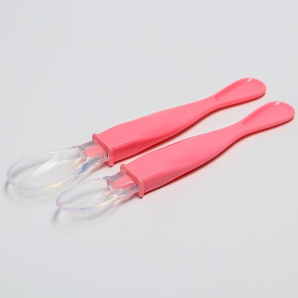 Набор силиконовых ложечек, 2 шт., цвета МИКС 1886955