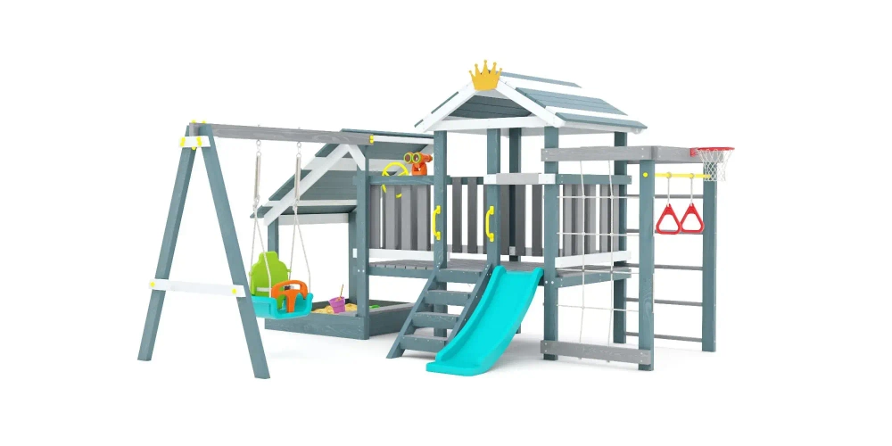 Деревянная игровая площадка для малышей Baby play 12 (Индиго)