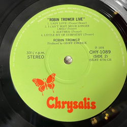 Винтажная виниловая пластинка LP Robin Trower Live (Japan 1976) (No Obi) Rock Me Baby
