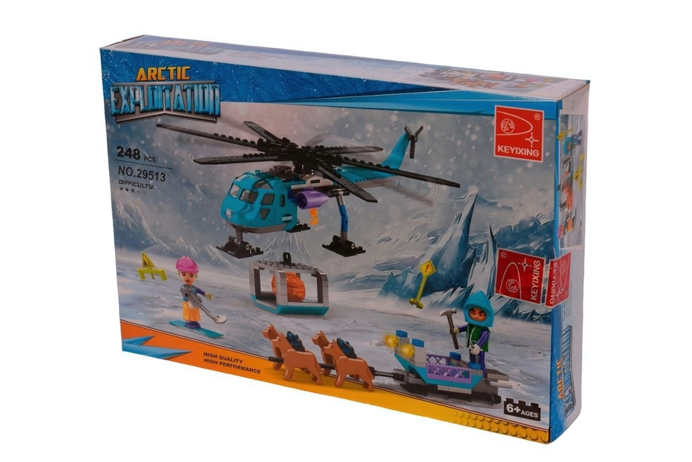 Конструктор блочный Аусини Арктика 248дет., коробка 29513