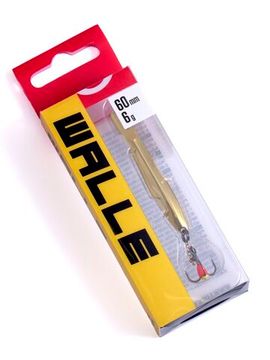 Блесна вертикальная зимняя Lucky John WALLE с цепочкой и тройником  60мм GC блистер