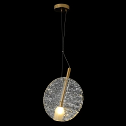 Светильник подвесной Crystal Lux FROZEN SP1 BRASS