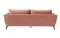 Трехместный диван Aster коралловый
