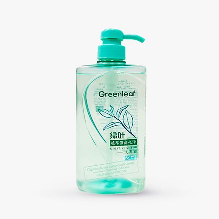 Шампунь для блеска волос увлажняющий с растительным экстрактом Greenleaf 550 мл. (4 PV+купон)