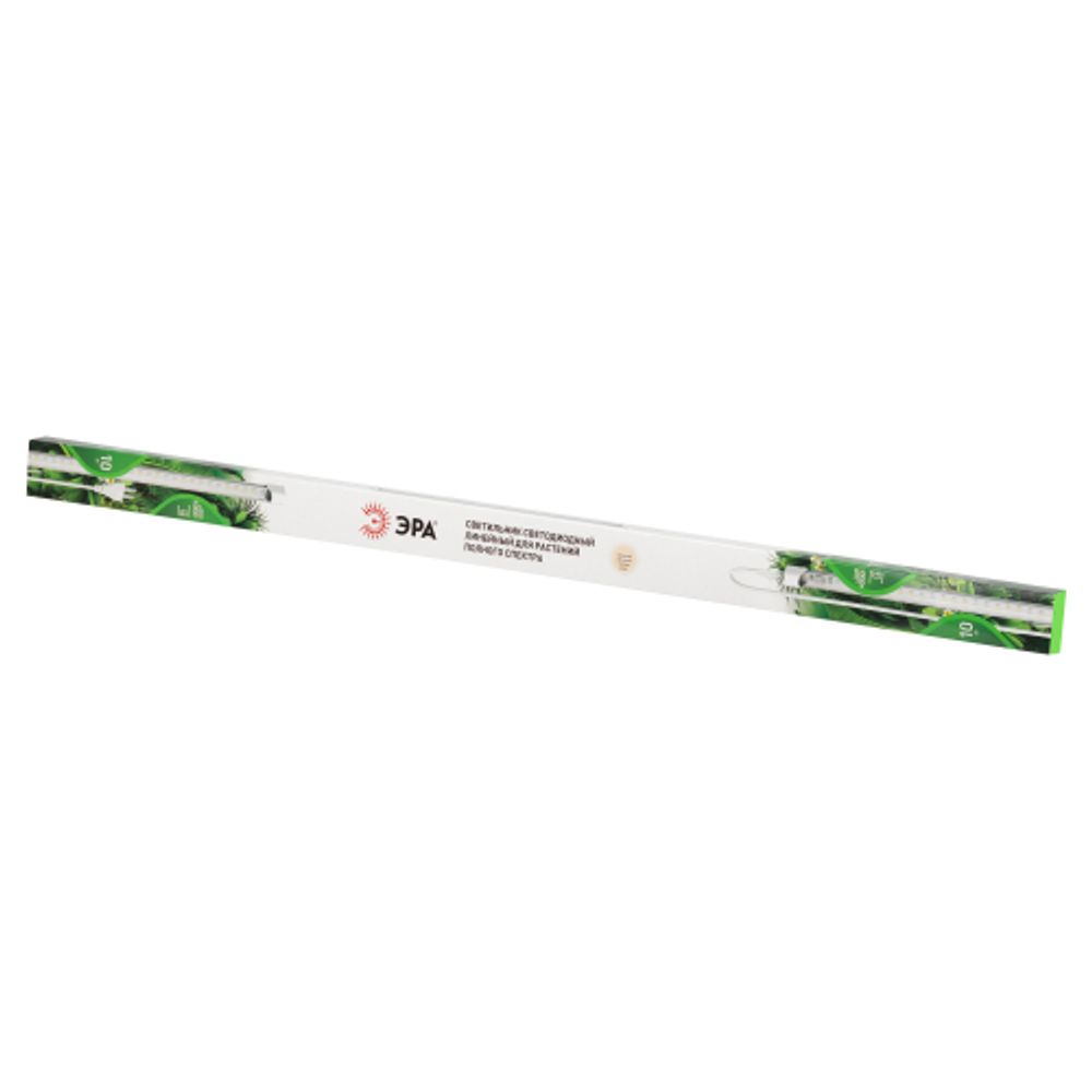 Светильник для растений фитолампа светодиодная линейная ЭРА FITO-10W-Т5-PFR-Slim-GR полного спектра 10 Вт GREEN LINE