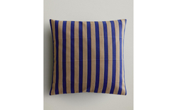 Zara Home наволочка декоративная из полиэстера, синий, в полоску, 45x45 см