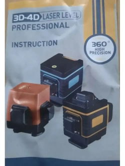 Лазерный уровень нивелир самовыравнивающийся строительный/16 линий 4D/Зеленый луч/ 360 градусов