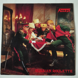 Винтажная виниловая пластинка LP Accept Russian Roulette (Бельгия 1986)