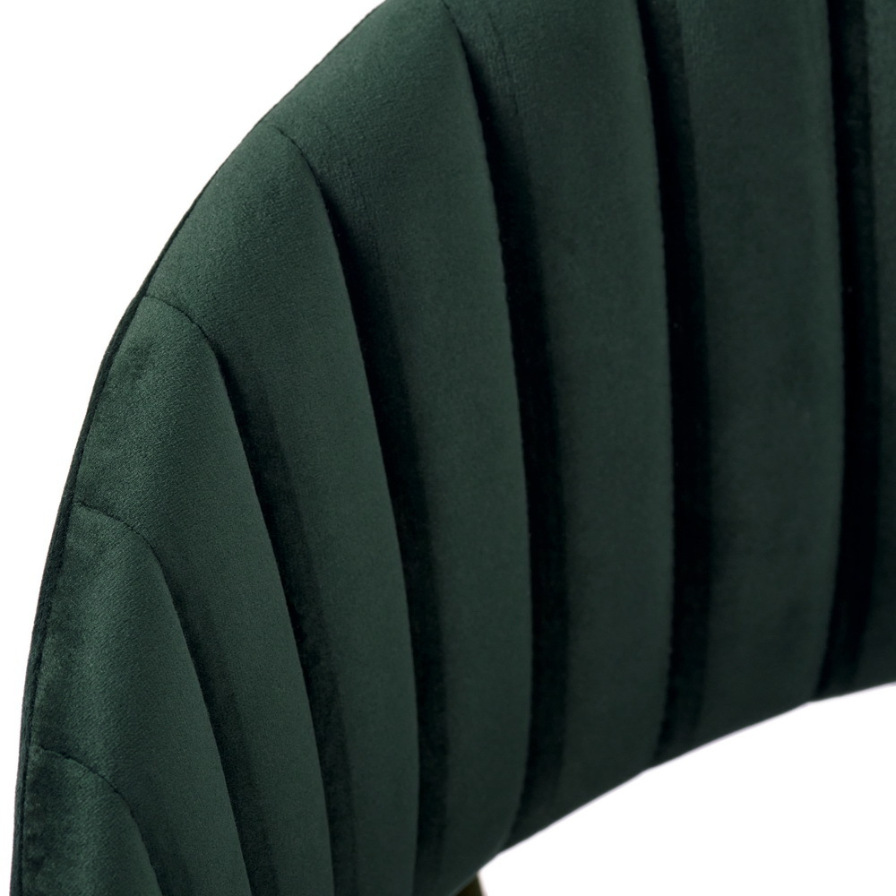 Комплект из 4-х стульев Turin зеленый, золотые ножки