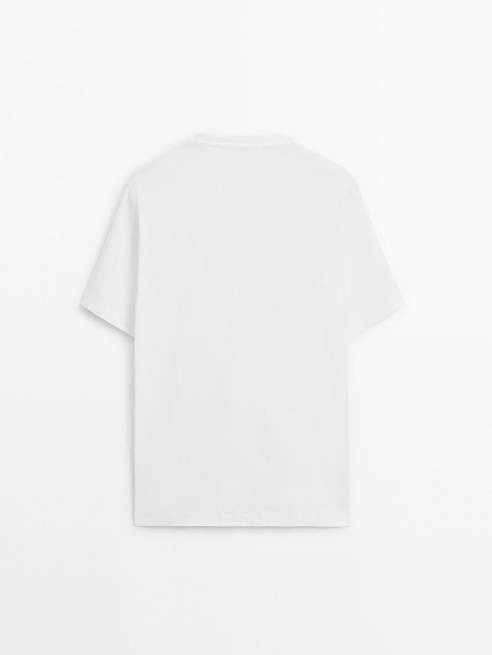 Massimo Dutti Футболка из 100% хлопка, белый