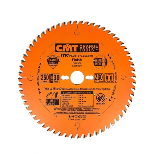 Диск пильный 250x30x2,4/1,6 Z=60 CMT 272.250.60M