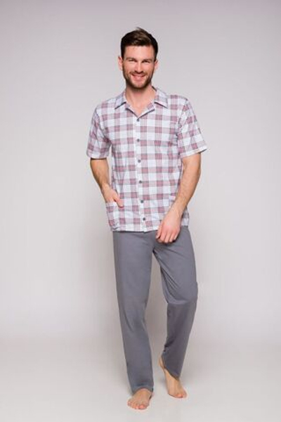 Мужская пижама Gracjan с брюками (Размер: XXL) (Цвет: серый)