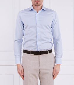 рубашка harvard Emanuel Berg - голубой(HV-Harvard SF4)