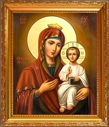 Оршанская икона Божьей Матери на холсте.