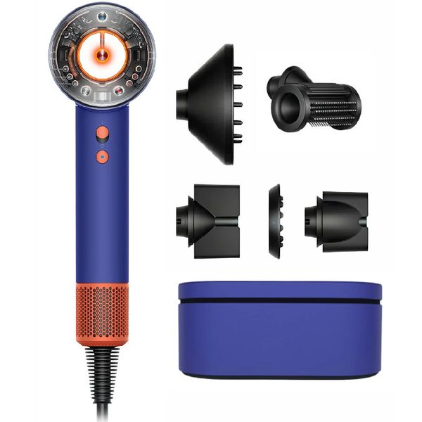 Фен Dyson Supersonic Nural HD16 c кейсом, Vinca Blue/Topaz
