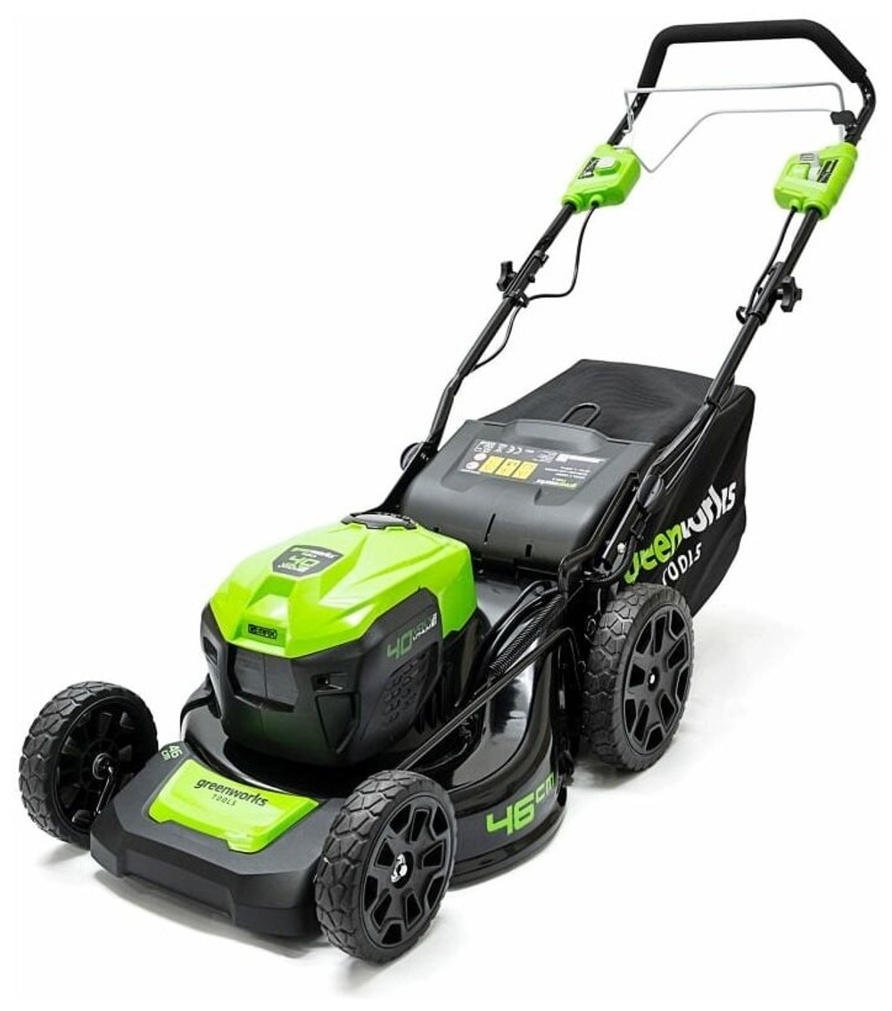 Газонокосилка аккумуляторная GREENWORKS GD40LM46HP 40В,46см,б/щ,без АКБ и ЗУ (2514407)
