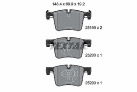 TEXTAR - 2519901-TET - Brake Pad Set, disc brake