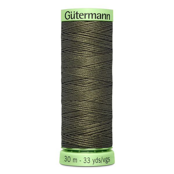 Нитки отделочные Gutermann Top Stitch 30 (30 метров), 5 кат. | 676 св.хаки