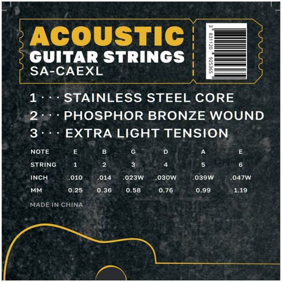 Струны для акустической гитары 10-47 TERRIS SA-CAE XL