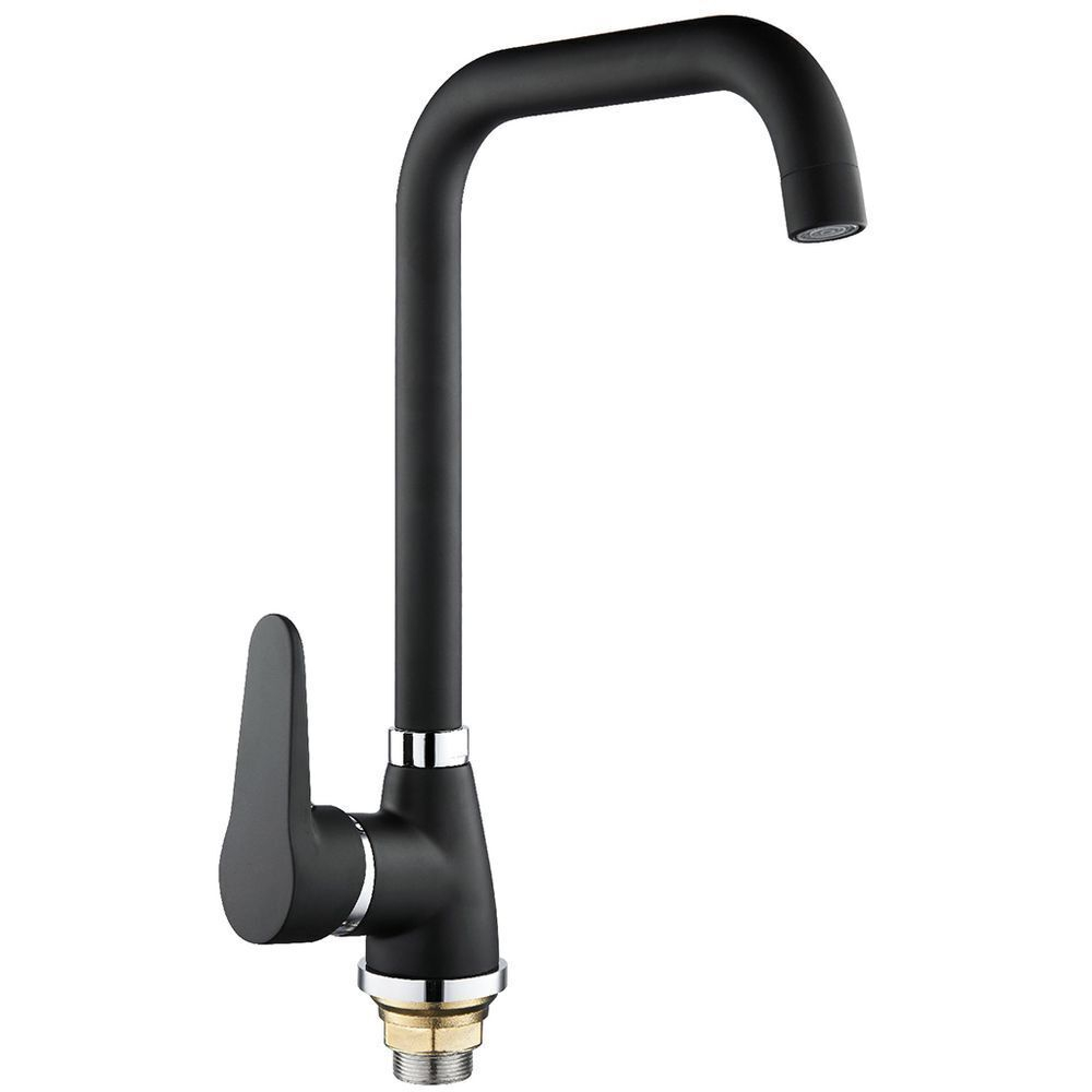 Смеситель для кухни, РМС, с картриджем, чер, SL77BL-017F-1