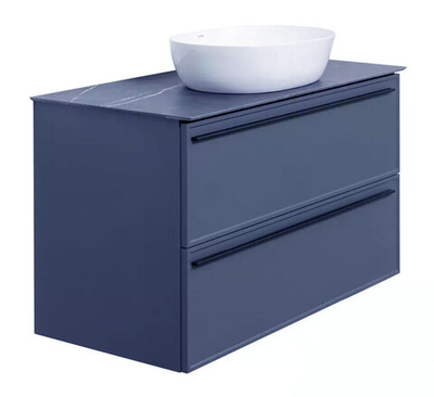 Тумба под раковину La Fenice Elba Blu Grigio TWIN синяя 100 FNC-01-ELB-BG-100-2