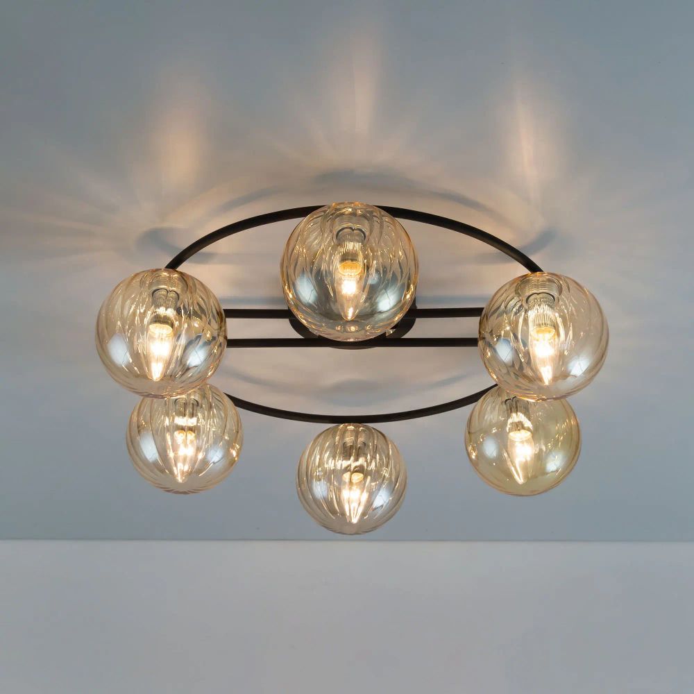 Citilux Эрни CL122165 Люстра потолочная Чёрная