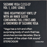 Suzanne Vega / Close-Up Vol 1, Love Songs (LP)