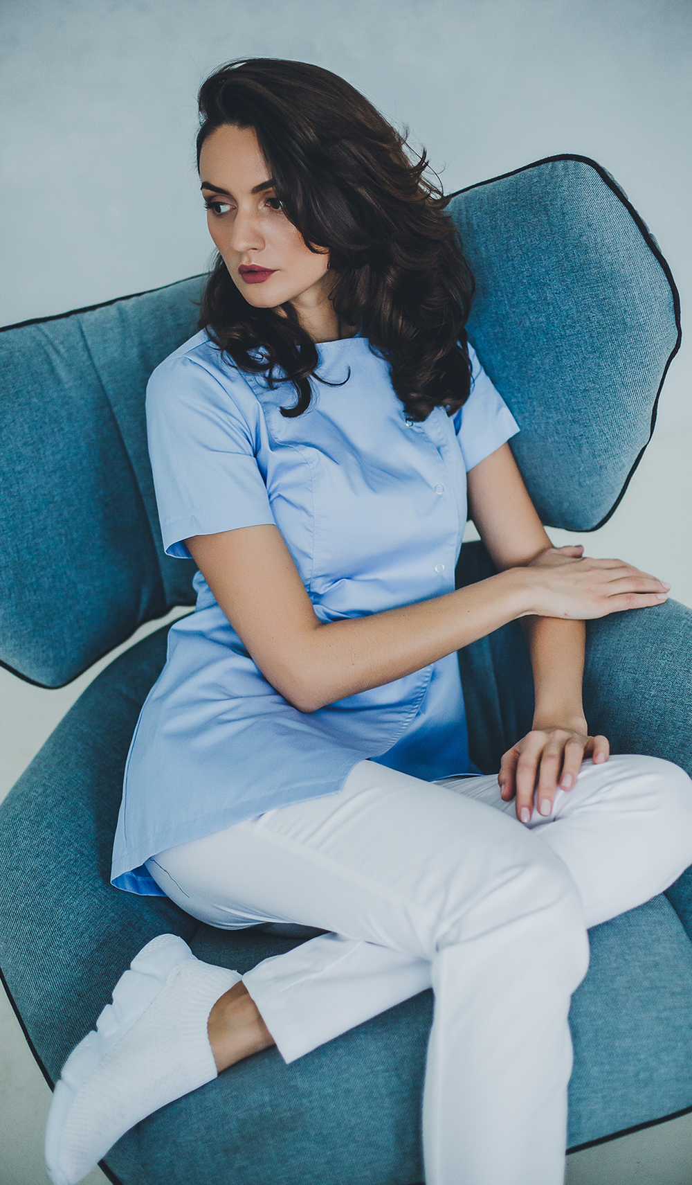 Блуза женская м272-к сансара голубой1112