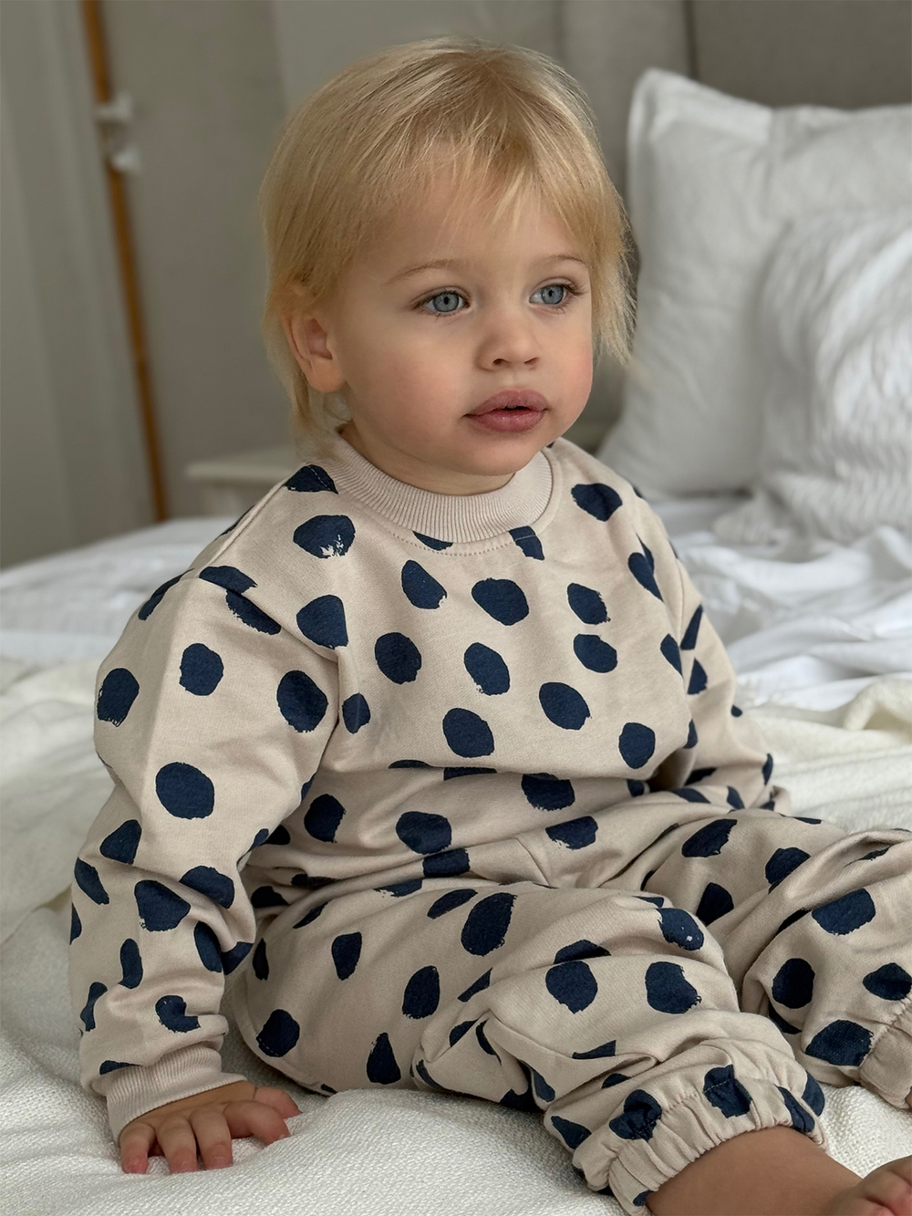 Утеплённый свитшот Mjölk Горошки