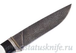 НОЖ ИГУАНА АВТОРСКАЯ РАБОТА СКРИМШОУ ИГОРЬ ГУЛИН БИВЕНЬ МАМОНТА ДАМАСКфотография - 7