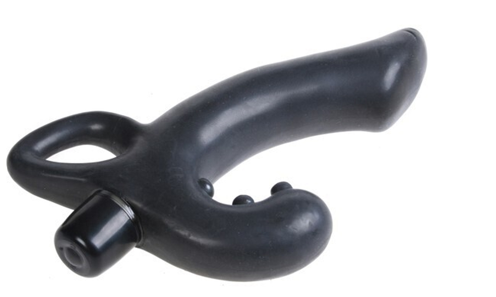 Универсальный стимулятор для точки G и простаты (3 скорости , 14,5 см, черный ) (Цвет: черный)