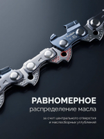 ЗУБР тип 6, 30 см, шаг 3/8″, паз 1.1 мм, 45 звеньев, цепь (71306-30)