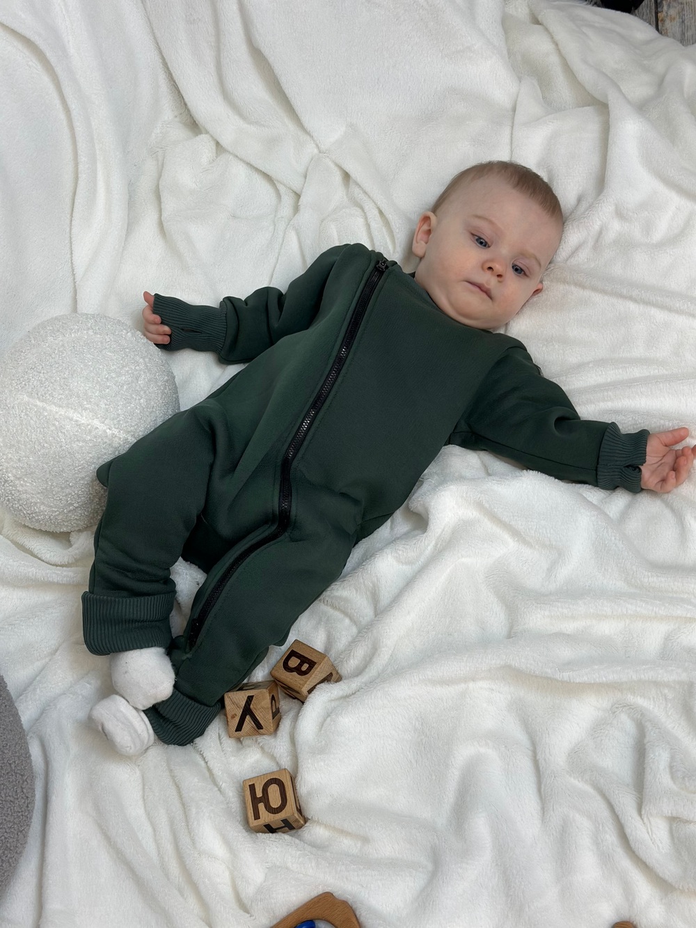 Утеплённый комбинезон-трансформер с начесом Полынь RinaAmari