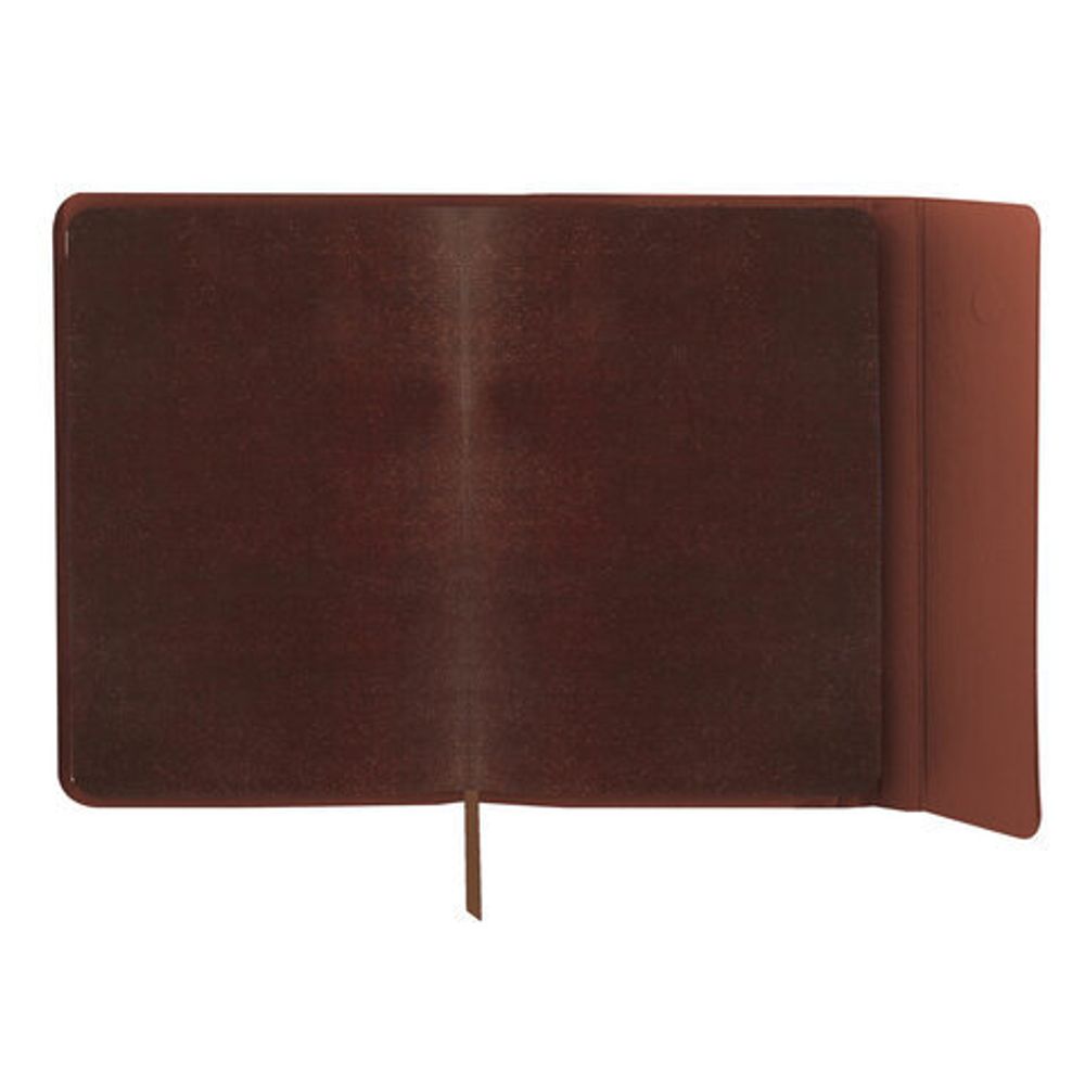 Ежедневник датированный 2022 А5 148х218 мм GALANT "Magnetic", под кожу, клапан, коричневый, 112934