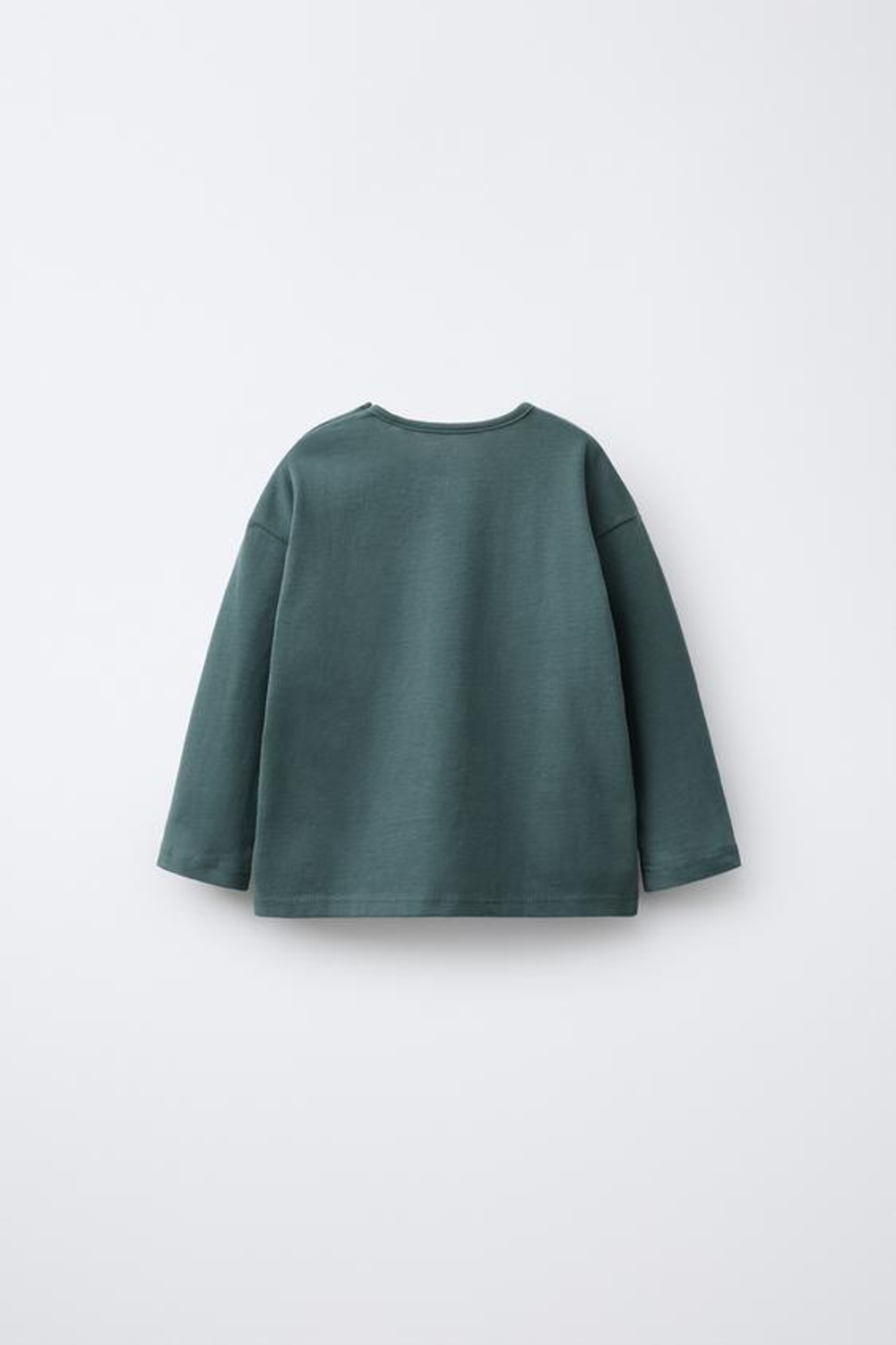 ZARA НАБОР ИЗ ТРЕХ ФУТБОЛОК: ОДНОТОННЫЕ И В ПОЛОСКУ, НЕФТЯНОЙ