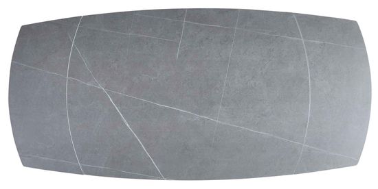 стол BRONX 120- Armani Grey Matt/ черный каркас