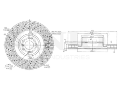 Диск тормозной передний UNIO BRD-20383