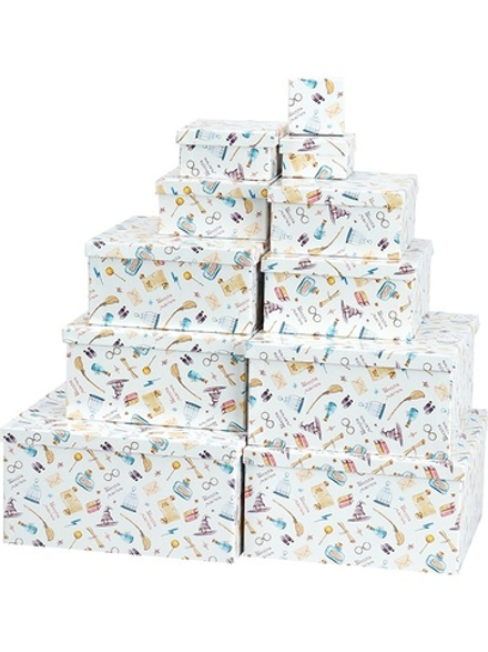 Набор подарочных коробок 11в1 "Школа магии" 25,5*25,5*13 - 5,5*5,5*2,5 см