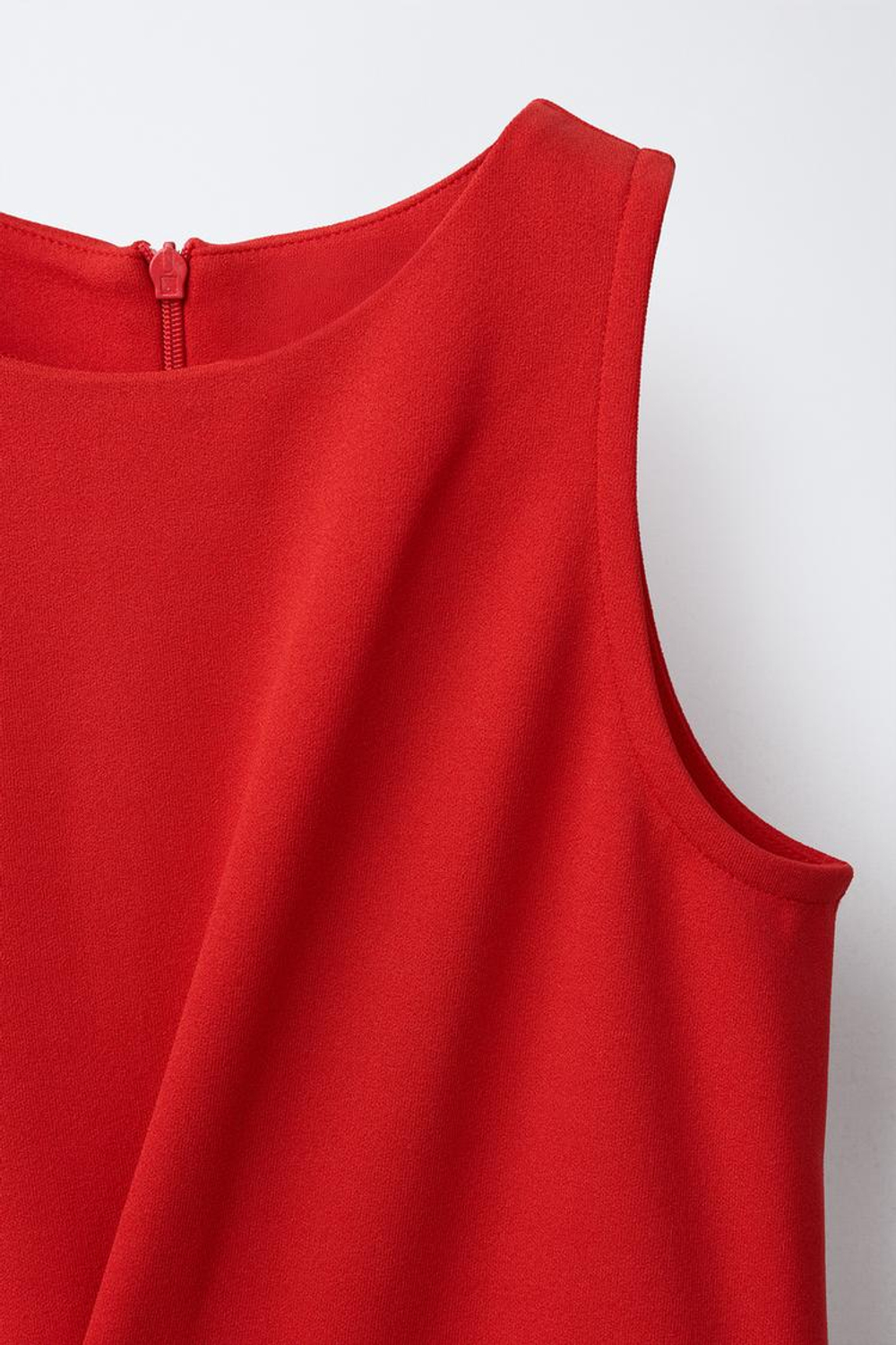 ZARA ДЛИННЫЙ КОМБИНЕЗОН БЕЗ РУКАВОВ, КРАСНЫЙ