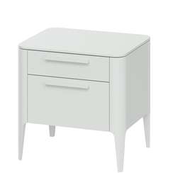 Тумба прикроватная Type 2 ящика ширина 50 см (белый)