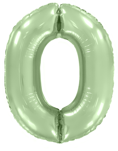 Цифра 0 "Мятный" (40''/102 см)